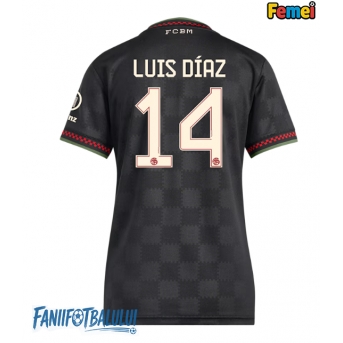 Bayern Munich Luis Diaz #14 Tricou Fotbal Replică 2025-26 Femei Treilea